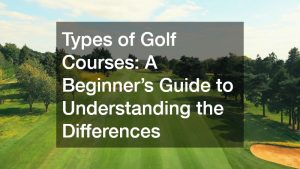 a beautiful golf course